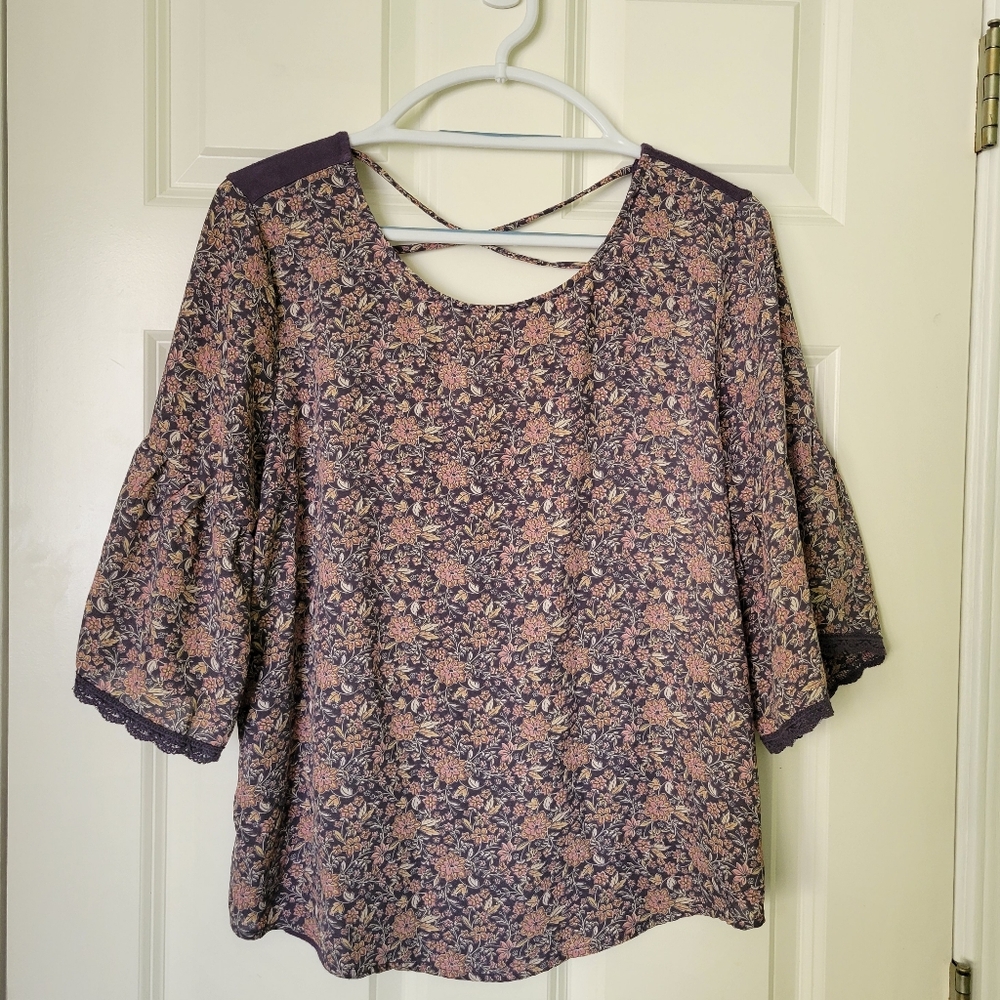 Floral Print Women's Top